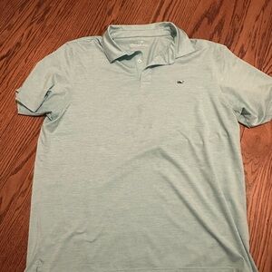 Vineyard Vines Mint Green Polo with Whale Logo